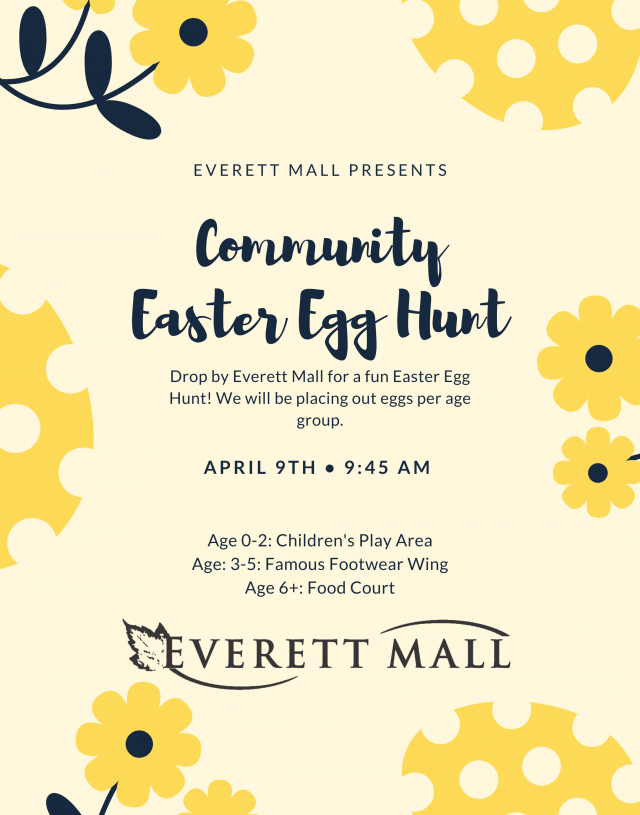Everett Mall Community Easter Egg Hunt Everett Mall